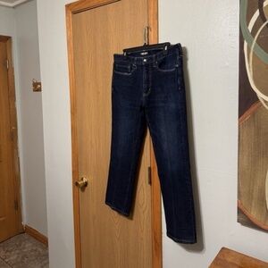 Lands' End "Square Rigger" Size 36x26 Slim Fit Dark Wash Jeans - EUC